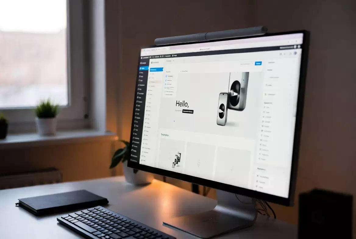 Travail sur la mise en page d’un site web à l’écran